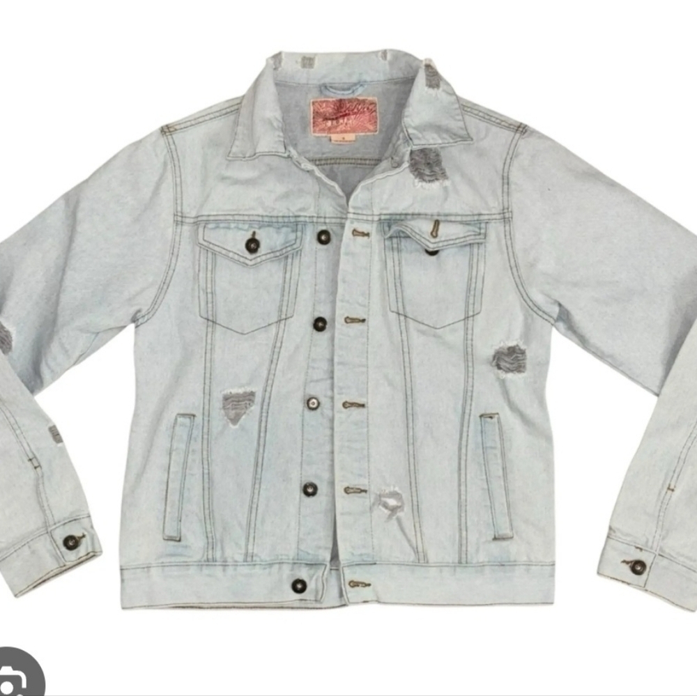 Brooklyn Cloth Light Blue Denim Jacket for Men - Picture 2 of 13